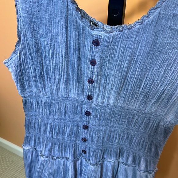 2 100% cotton sleeveless ruffle stretch dress size small - Picture 9 of 12